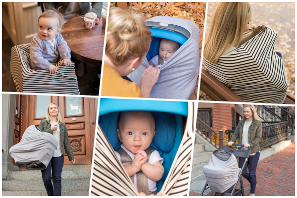 母乳媽咪首選 ❤ 美國 NUROO 唯美哺乳圍巾 ✕ 三階段成長包巾