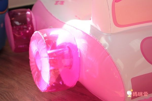 韓國救難小英雄Poli - 安寶立體汽車座圈-贈手動式打氣筒1入(顏色隨機) (適用:2-7歲、25kg以下幼兒)