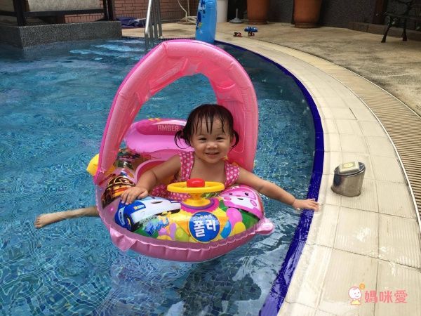 韓國救難小英雄Poli - 安寶可拆式遮陽座圈-贈手動式打氣筒1入(顏色隨機) (適用:2-7歲、25kg以下幼兒)