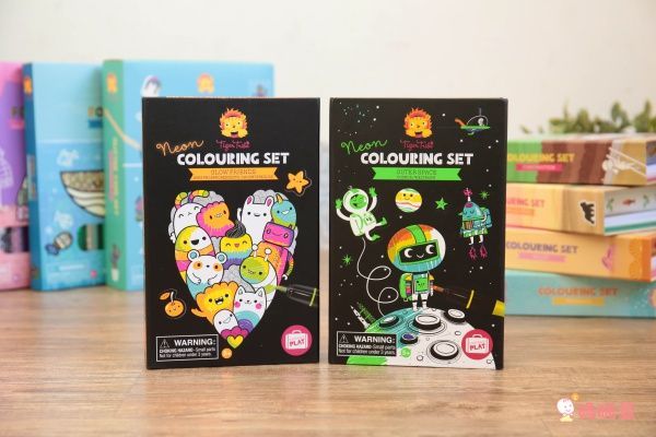 在家擁有小小畫室【澳洲 Tiger Tribe】旅行著色盒＆窗花彩繪