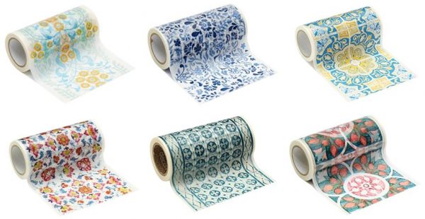 風靡全球花磚熱潮✿日本 decolfa 幾何花紋地貼、壁磚貼、裝飾膠帶