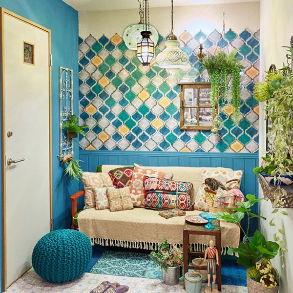 風靡全球花磚熱潮✿日本 decolfa 幾何花紋地貼、壁磚貼、裝飾膠帶