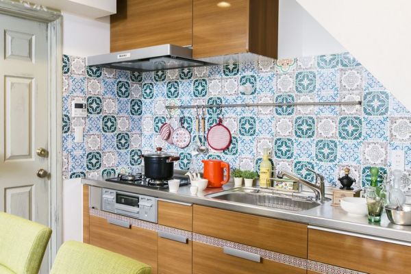 風靡全球花磚熱潮✿日本 decolfa 幾何花紋地貼、壁磚貼、裝飾膠帶