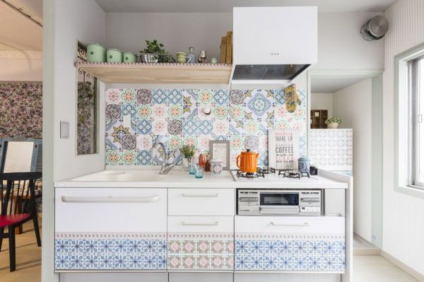 風靡全球花磚熱潮✿日本 decolfa 幾何花紋地貼、壁磚貼、裝飾膠帶