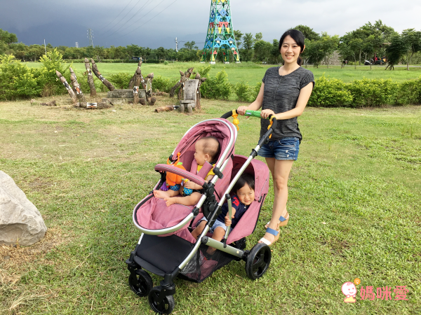 雙寶媽救星!義大利 AZZURRA 雙人&單人推車,6m~3y 適用