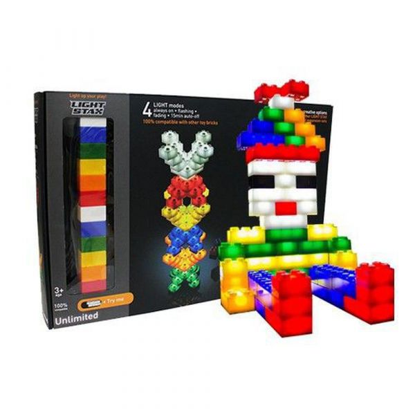 美國 Light Stax - LETTERS亮亮積木-大顆粒系列-字母款-24顆