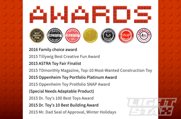 美國 Light Stax - LETTERS亮亮積木-大顆粒系列-字母款-24顆