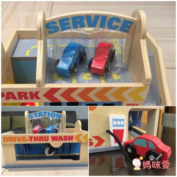 Amazon五星【美國瑪莉莎】超大交通遊戲地墊、木製軌道車車玩具