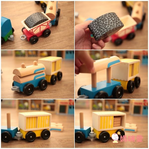 Amazon五星【美國瑪莉莎】超大交通遊戲地墊、木製軌道車車玩具