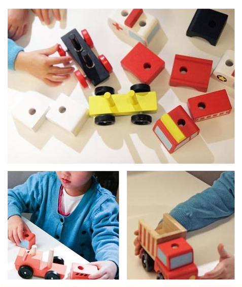 Amazon五星【美國瑪莉莎】超大交通遊戲地墊、木製軌道車車玩具