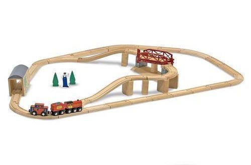 Amazon五星【美國瑪莉莎】超大交通遊戲地墊、木製軌道車車玩具