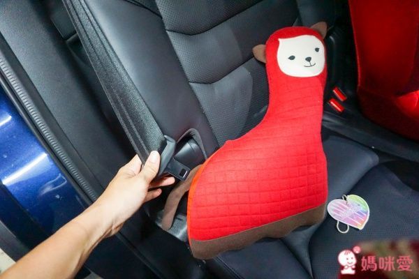 韓國 kidu hugdoll 可愛羊駝安全帶抱枕
