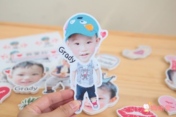 韓國WOW ❤︎ 超可愛客製化Q版大頭磁鐵 / 姓名貼