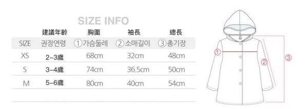 韓國 Smally 兒童雨衣
