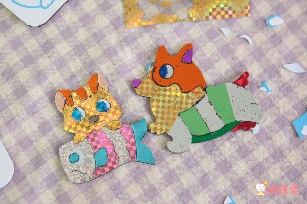 韓國 Kinanvill 閃亮拼貼遊戲貼紙