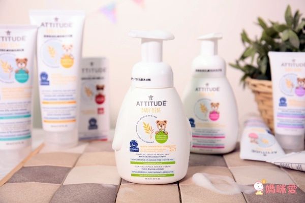 加拿大 ATTITUDE 艾特優 - 寶寶敏感肌膚2合1泡沫洗髮沐浴精-250ml