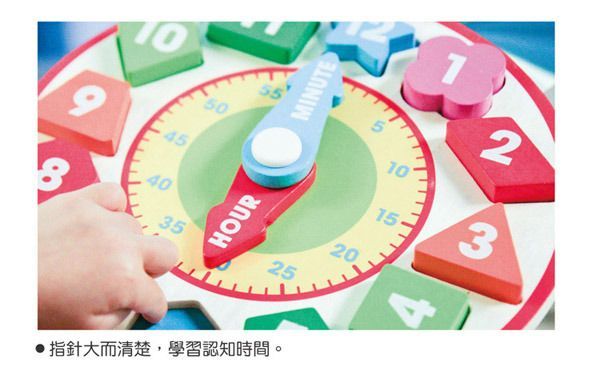 美國瑪莉莎 Melissa & Doug - MD 益智-形狀積木時鐘