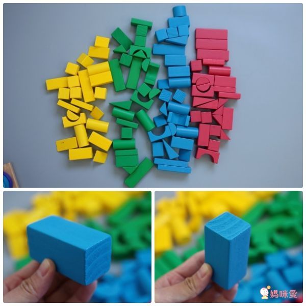 美國瑪莉莎 Melissa & Doug - MD 益智-彩色木製積木-100 pcs