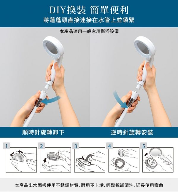 【日本 TAKAGI&SANEI 三榮】省水蓮蓬頭