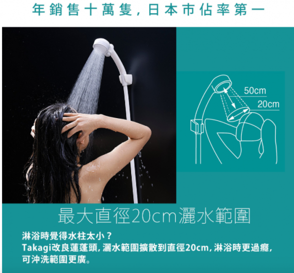 【日本 TAKAGI 蓮蓬頭】