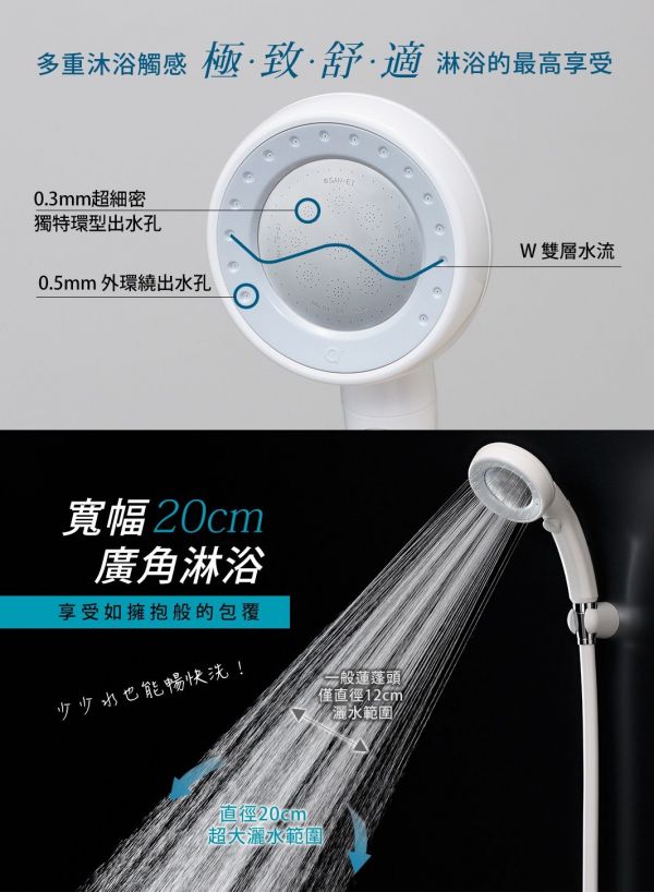 【日本 TAKAGI&SANEI 三榮】省水蓮蓬頭