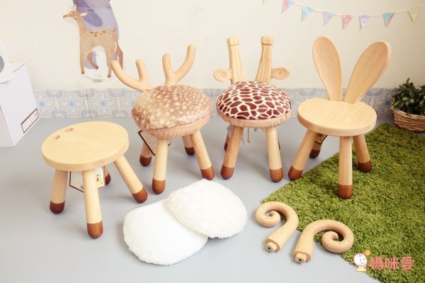 【日本 PUTIA 實木造型兒童椅】