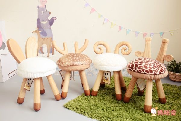 【日本 PUTIA 實木造型兒童椅】