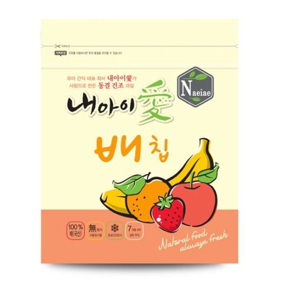 Naeiae - Naeiae韓國米餅果乾-蘋果片-12g