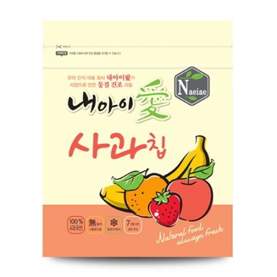 Naeiae - Naeiae韓國米餅果乾-蘋果片-12g