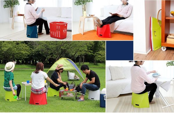 最新款！日本PATATTO 一公分微笑折疊椅！Sit Down Please！