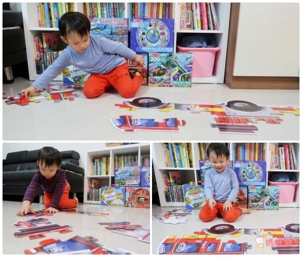 美國瑪莉莎 Melissa & Doug - MD 地板拼圖-巨型消防車-24 片