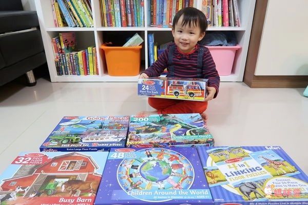 美國瑪莉莎 Melissa & Doug - MD 地板拼圖-巨型消防車-24 片