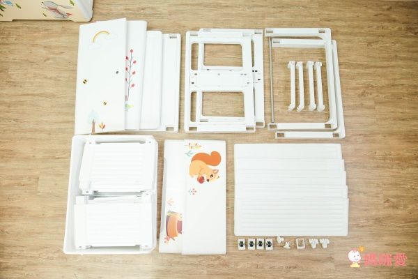 家窩 - 貝格雙開門式兒童吊掛衣櫃(DIY組裝)-奇蹟之旅-雙開門90L+單層30L*2層