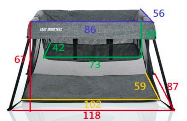 BABY MONSTERS Playpen 雙層遊戲床