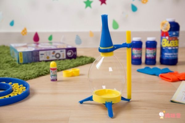 親子天下 - 小孩的科學:泡泡實驗室&超級泡泡水補充瓶1瓶(約940ml)