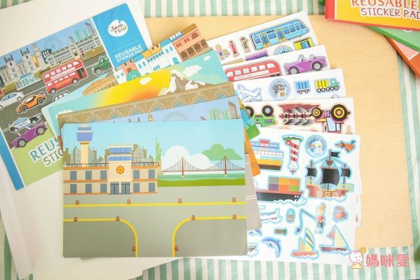 西班牙 JoanMiro - 兒童靜電貼紙-城市交通