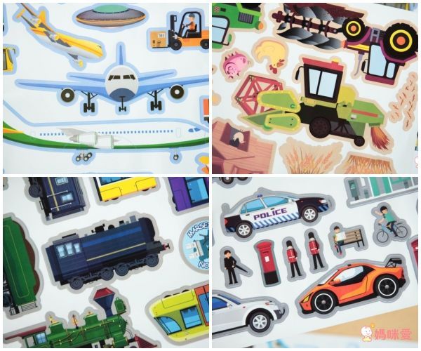 西班牙 JoanMiro - 兒童靜電貼紙-城市交通