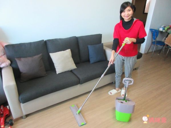 【維生樹嚴選】氣壓式三重洗刮免手洗平板拖把組