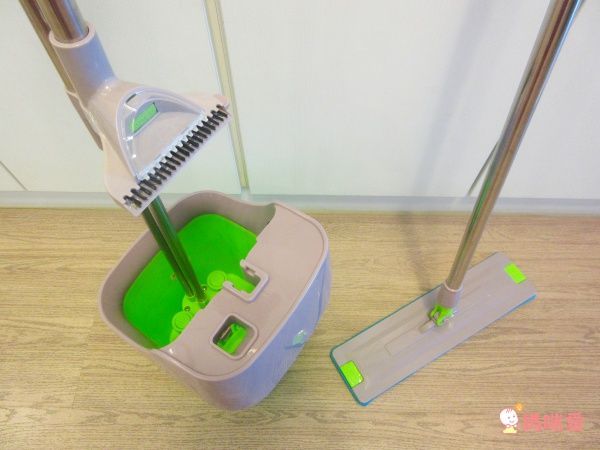 【維生樹嚴選】氣壓式三重洗刮免手洗平板拖把組