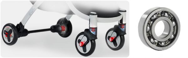 法國 Looping - Squizz III 輕巧行李式嬰幼兒手推車-白管-煙波藍