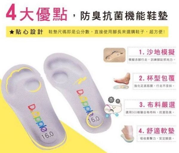 Dr.Apple 機能童鞋 ▶ 高穩定性＆包覆性，防臭設計，專為孩子軟足訂製！