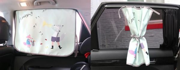 韓國 Lieto Baby 磁鐵式三層抗UV遮陽窗簾