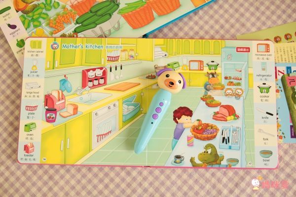 小牛津 - 【媽咪愛獨家優惠組】小牛津圖解ABC小百科點讀寶盒-加贈點讀小卡×4+送SKB12色粉蠟筆