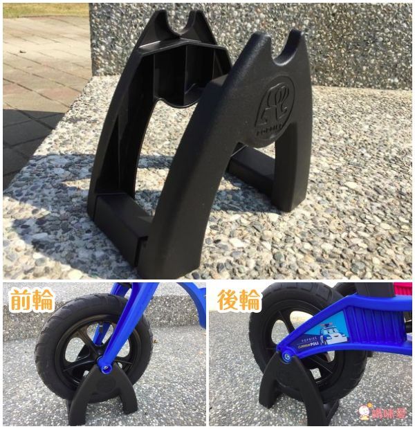 POLI 波力救援小英雄 - POLI波力救援小英雄聯名滑步車 - AIR 充氣胎 +專屬車籃+置車架-赫利綠