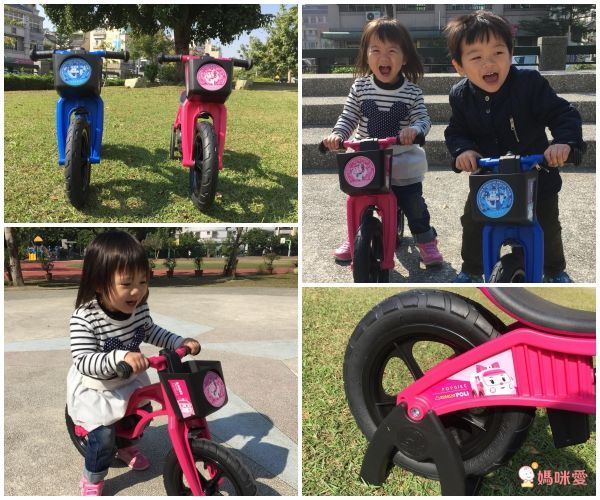 POLI 波力救援小英雄 - POLI波力救援小英雄聯名滑步車 - AIR 充氣胎 +專屬車籃+置車架-赫利綠