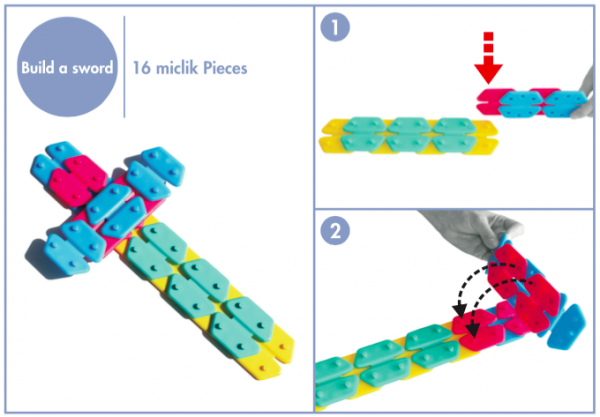 西班牙 Mitoi - Miclik繽紛積木片-1入組