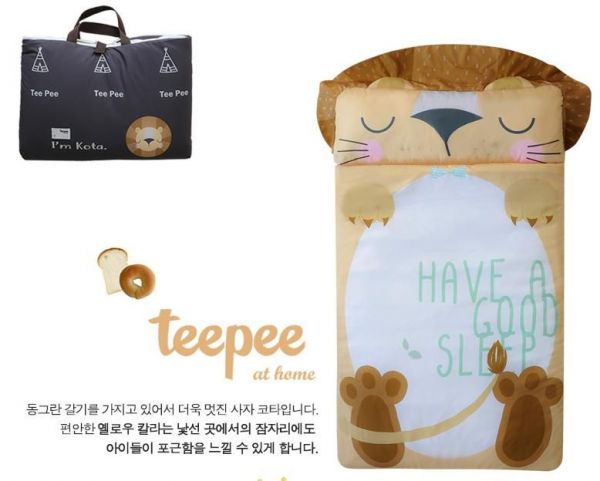 韓國 Teepee 四季用防蟎抗菌兒童睡袋