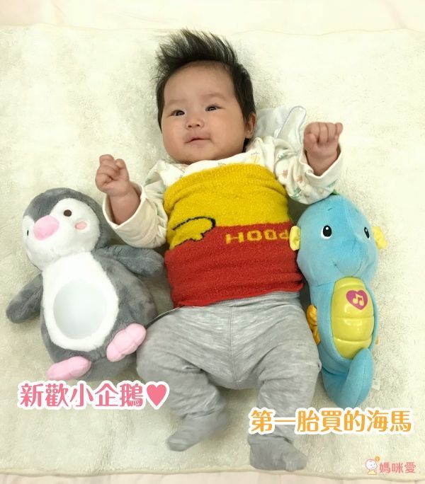 小牛津 - 安撫企鵝寶貝-絨毛企鵝+充電線+使用說明(充電式免裝電池)-粉色