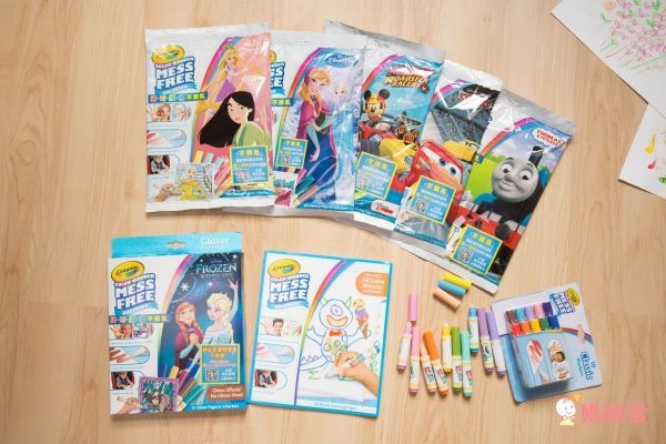 Crayola繪兒樂 - 【超值優惠組】神彩著色套裝-冰雪奇緣(閃亮版)+神彩著色套裝-超人特攻隊2