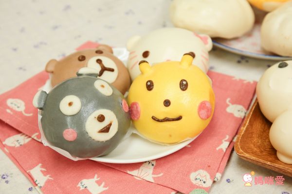 網路超人氣♔孩子最愛早餐首選【可愛造型包子】